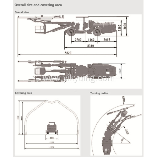 Hydraulic Underground Tunnel Borehole drilling machine